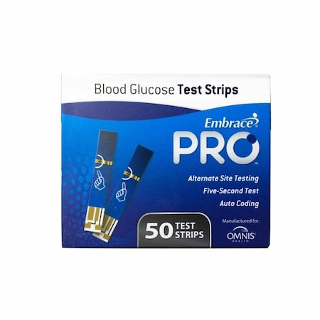 Embrace Blood Glucose Test Strips 50 Strips per Pack, 15000PK ALL02AM0202